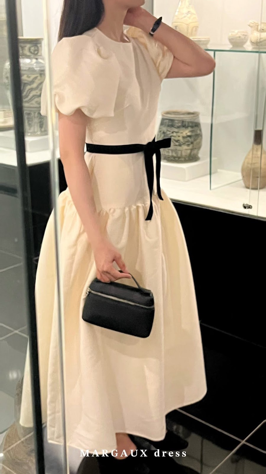 Margaux classic party dress side