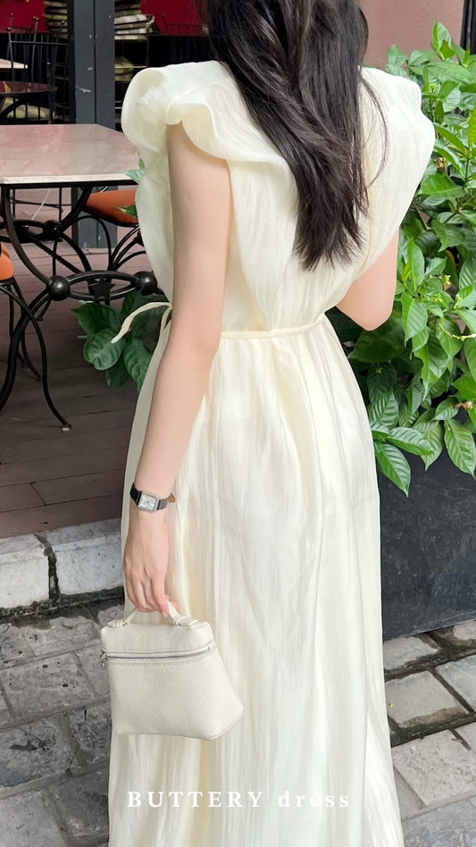 Buttery mini collar dress front