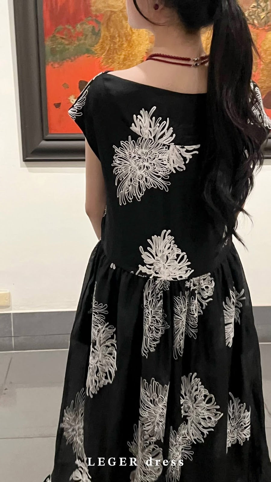 Leger off-shoulder dress side