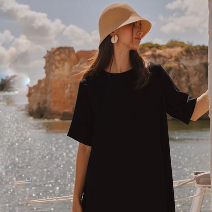Penna Crepe Short Sleeve Dress