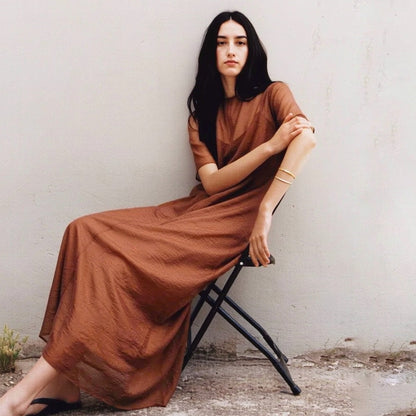 Penna Crepe Short Sleeve Dress