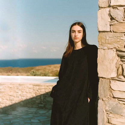 Penna Crepe Long Sleeve Dress